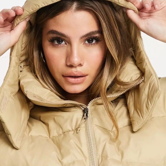 NWT The North Face Women’s Palomar Down Parka Coat Jacket Relaxed fit Khaki M BE - Picture 7 of 16